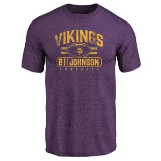 Olabisi Johnson Minnesota Vikings Flanker Tri-Blend T-Shirt - Purple