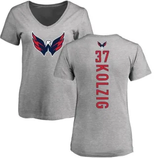 Olaf Kolzig Women's Washington Capitals Backer T-Shirt - Ash