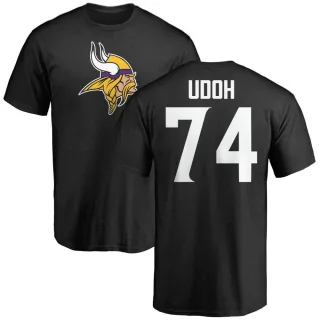 Olisaemeka Udoh Minnesota Vikings Name & Number Logo T-Shirt - Black