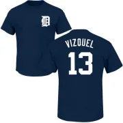 Omar Vizquel Detroit Tigers Name & Number T-Shirt - Navy