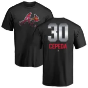 Orlando Cepeda Atlanta Braves Midnight Mascot T-Shirt - Black