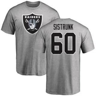 Otis Sistrunk Oakland Raiders Name & Number Logo T-Shirt - Ash