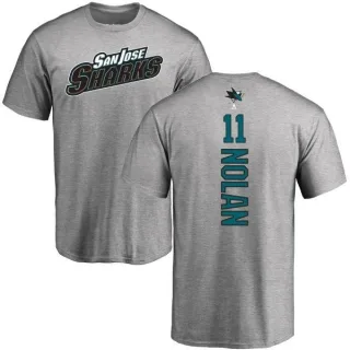 Owen Nolan San Jose Sharks Backer T-Shirt - Ash