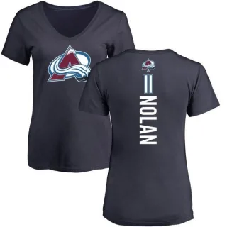 Owen Nolan Women's Colorado Avalanche Backer T-Shirt - Navy