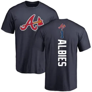 Ozzie Albies Atlanta Braves Backer T-Shirt - Navy