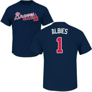 Ozzie Albies Atlanta Braves Name & Number T-Shirt - Navy