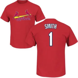 Ozzie Smith St. Louis Cardinals Name & Number T-Shirt - Red