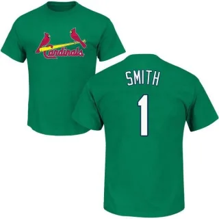 Ozzie Smith St. Louis Cardinals St. Patrick's Day Name & Number T-Shirt - Green