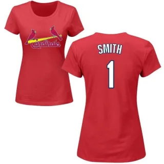 Ozzie Smith Women's St. Louis Cardinals Name & Number T-Shirt - Red