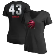 Pascal Siakam Women's Toronto Raptors Black Midnight Mascot T-Shirt