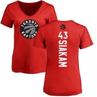 Pascal Siakam Women's Toronto Raptors Red Backer T-Shirt