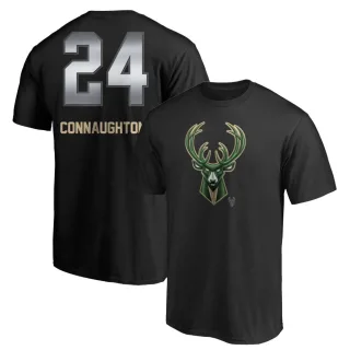 Pat Connaughton Milwaukee Bucks Black Midnight Mascot T-Shirt