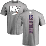 Pat LaFontaine New York Islanders Backer T-Shirt - Ash