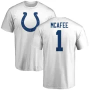 Pat McAfee Indianapolis Colts Name & Number Logo T-Shirt - White