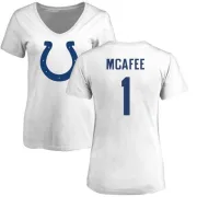 Pat McAfee Women's Indianapolis Colts Name & Number Logo Slim Fit T-Shirt - White