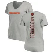 Pat O'Donnell Women's Chicago Bears Backer V-Neck T-Shirt - Ash