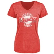 Pat Verbeek Women's Detroit Red Wings Insignia Tri-Blend T-Shirt - Red