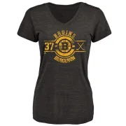 Patrice Bergeron Women's Boston Bruins Insignia Tri-Blend T-Shirt - Black