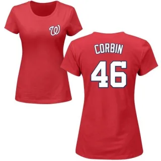 Patrick Corbin Women's Washington Nationals Name & Number T-Shirt - Red