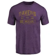 Patrick Mekari Baltimore Ravens Flanker Tri-Blend T-Shirt - Purple