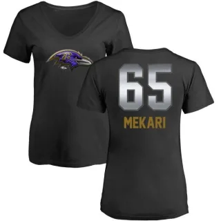 Patrick Mekari Women's Baltimore Ravens Midnight Mascot T-Shirt - Black