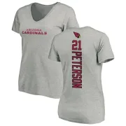 Patrick Peterson Women's Arizona Cardinals Backer V-Neck T-Shirt - Ash