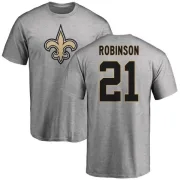 Patrick Robinson New Orleans Saints Name & Number Logo T-Shirt - Ash