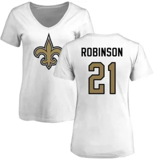 Patrick Robinson Women's New Orleans Saints Name & Number Logo Slim Fit T-Shirt - White