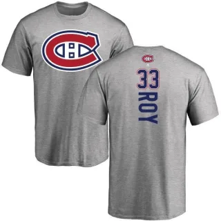 Patrick Roy Montreal Canadiens Backer T-Shirt - Ash