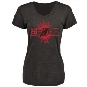 Patrik Elias Women's New Jersey Devils Insignia Tri-Blend T-Shirt - Black