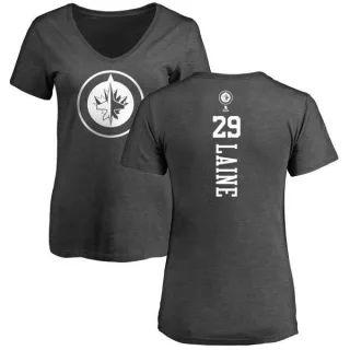 Patrik Laine Women's Winnipeg Jets One Color Backer T-Shirt - Charcoal