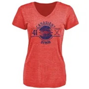 Paul Byron Women's Montreal Canadiens Insignia Tri-Blend T-Shirt - Red