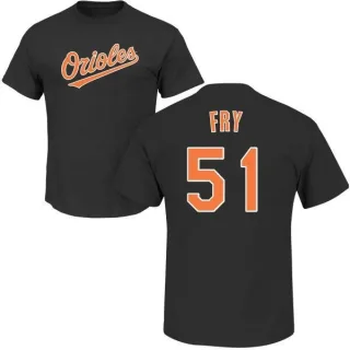 Paul Fry Baltimore Orioles Name & Number T-Shirt - Black