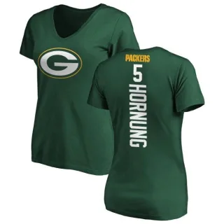 Paul Hornung Women's Green Bay Packers Backer Slim Fit T-Shirt - Green