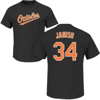 Paul Janish Baltimore Orioles Name & Number T-Shirt - Black