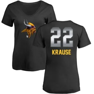 Paul Krause Women's Minnesota Vikings Midnight Mascot T-Shirt - Black