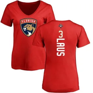 Paul Laus Women's Florida Panthers Backer T-Shirt - Red