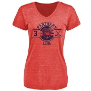 Paul Laus Women's Florida Panthers Insignia Tri-Blend T-Shirt - Red