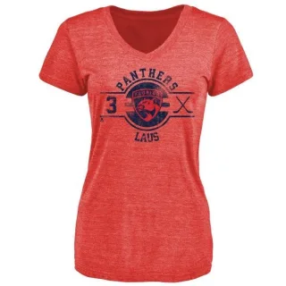 Paul Laus Women's Florida Panthers Insignia Tri-Blend T-Shirt - Red