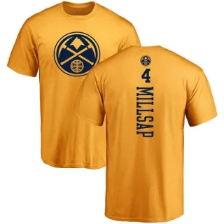 Paul Millsap Denver Nuggets Gold One Color Backer T-Shirt