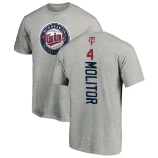 Paul Molitor Minnesota Twins Backer T-Shirt - Ash