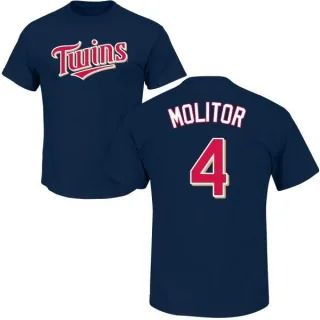 Paul Molitor Minnesota Twins Name & Number T-Shirt - Navy