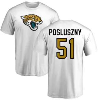 Paul Posluszny Jacksonville Jaguars Name & Number Logo T-Shirt - White