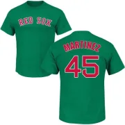 Pedro Martinez Boston Red Sox St. Patrick's Day Name & Number T-Shirt - Green