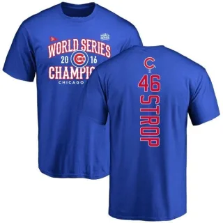 Pedro Strop Chicago Cubs 2016 World Series Champions Back Name & Number T-Shirt - Royal