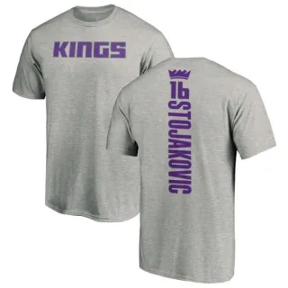 Peja Stojakovic Sacramento Kings Ash Backer T-Shirt