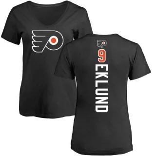 Pelle Eklund Women's Philadelphia Flyers Backer T-Shirt - Black