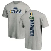 Pete Maravich Utah Jazz Ash Backer T-Shirt