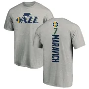 Pete Maravich Utah Jazz Ash Backer T-Shirt