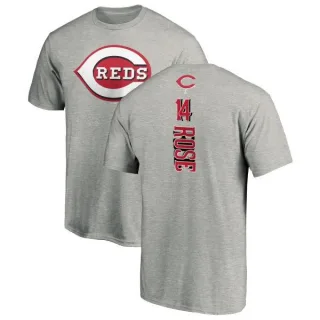 Pete Rose Cincinnati Reds Backer T-Shirt - Ash